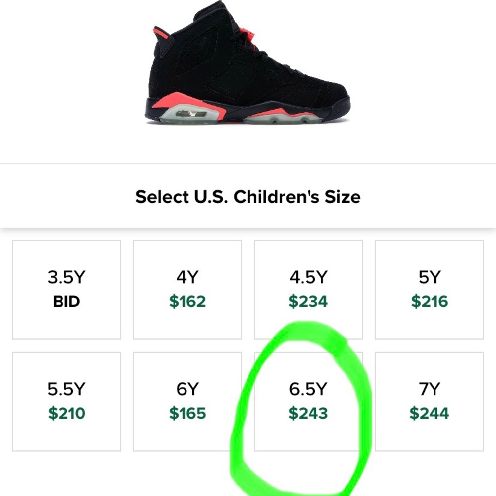 Jordan Retro 6 Infared